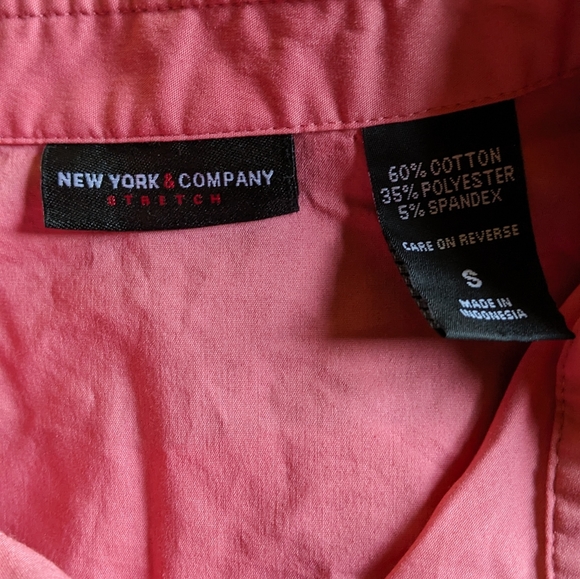 Lot of 4 Womens Sz S M Shirts Tops Short Sleeve Button - Picture 7 of 12